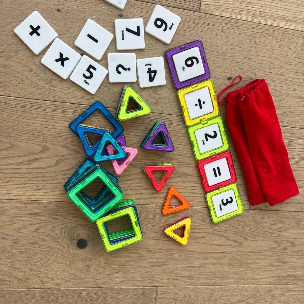 Math magna tiles